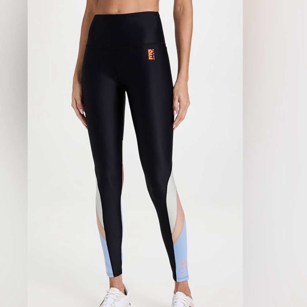 P.E. Nation Wondergoal Leggings glossy high rise power compression band Large - Picture 6 of 16